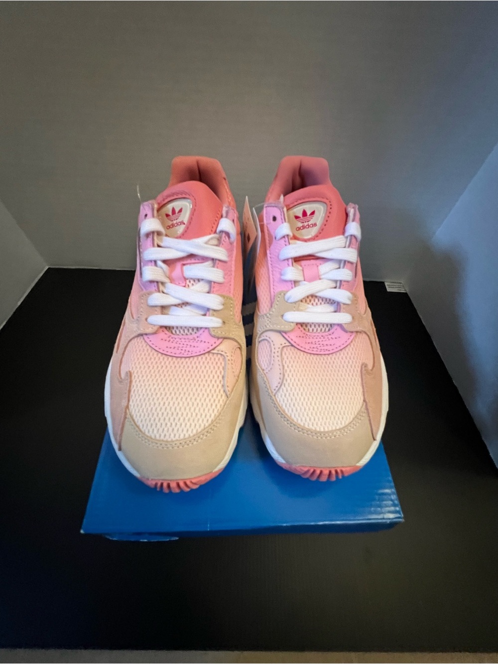 adidas Pink & Beige Girls Athletic Sneakers